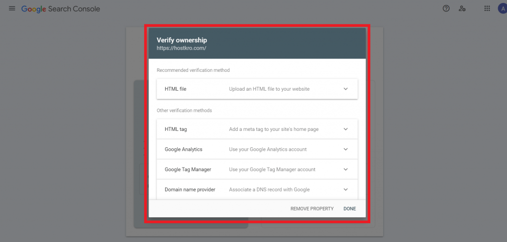 GSC-Domain-verification-methods