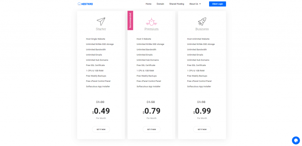 hostkro-shared-hosting-plans