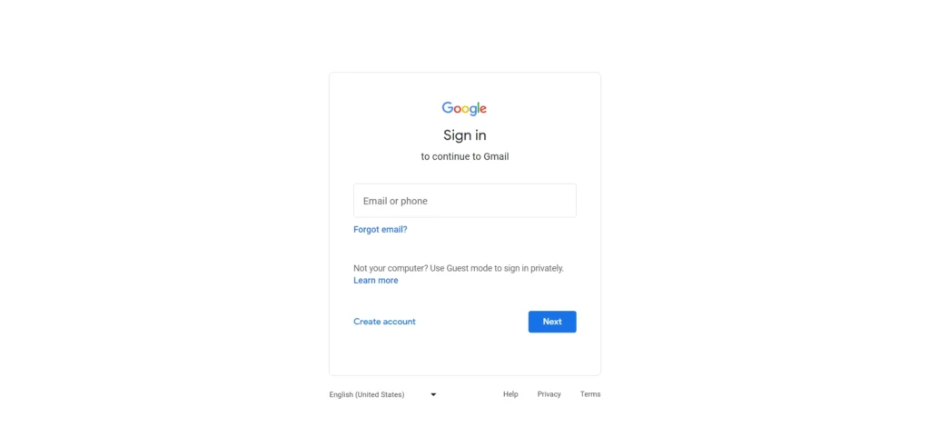 Login to your Gmail account.
