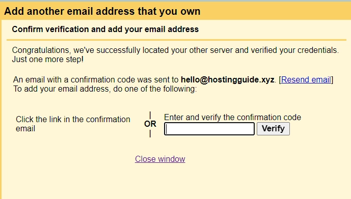 verify your business email